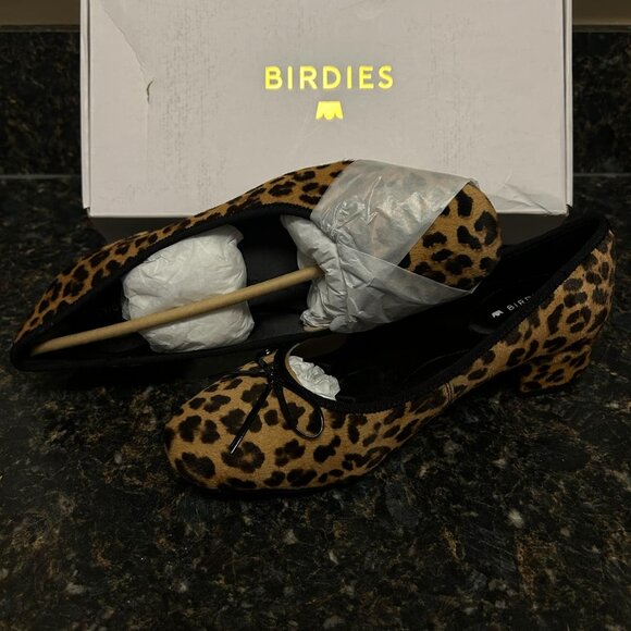 Never Worn LEOPARD Birdies Hummingbird Genuine Calf Hair Pumps - Size 7 - Picture 2 of 4